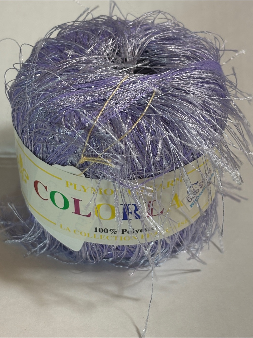 Purple Shimmer Eyelash Yarn - Lavender Purple by COLORLASH